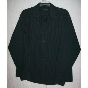 Carbon Black Men's LS Pinstripe Button Down Shirt
